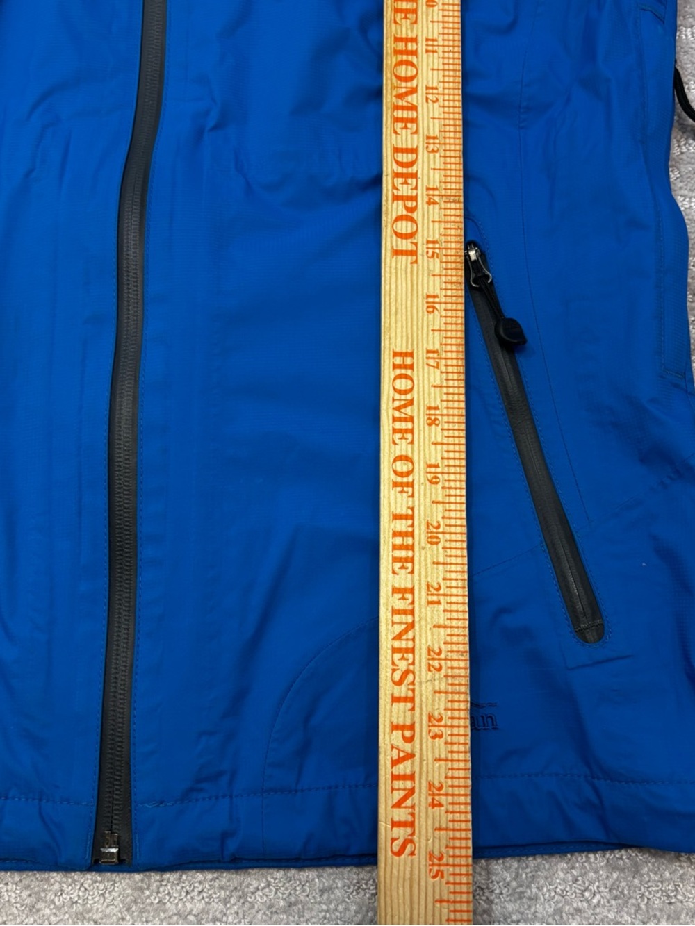 L.L. Bean TEK‎ O2 Storm Rain Jacket Women's Sz XS  Blue Zip Local News Branded - Picture 3 of 8